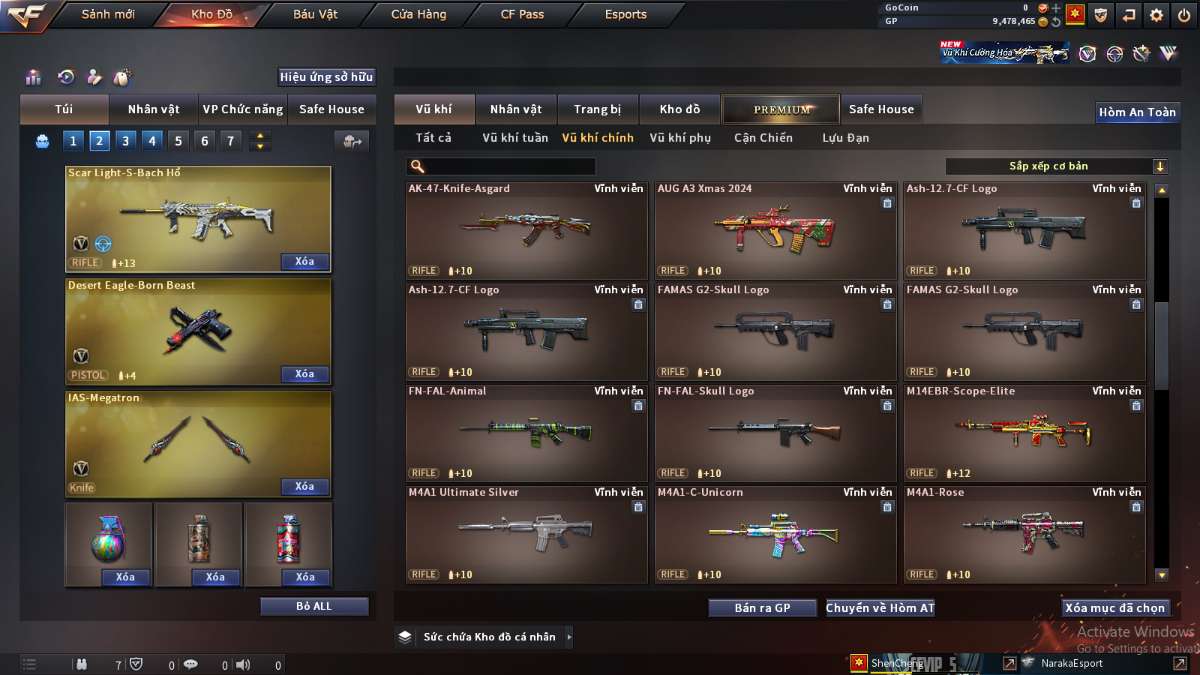 shop acc cf uy tin gia re